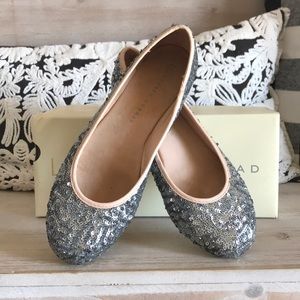 Lauren Conrad Pewter Ballet Flats size 8